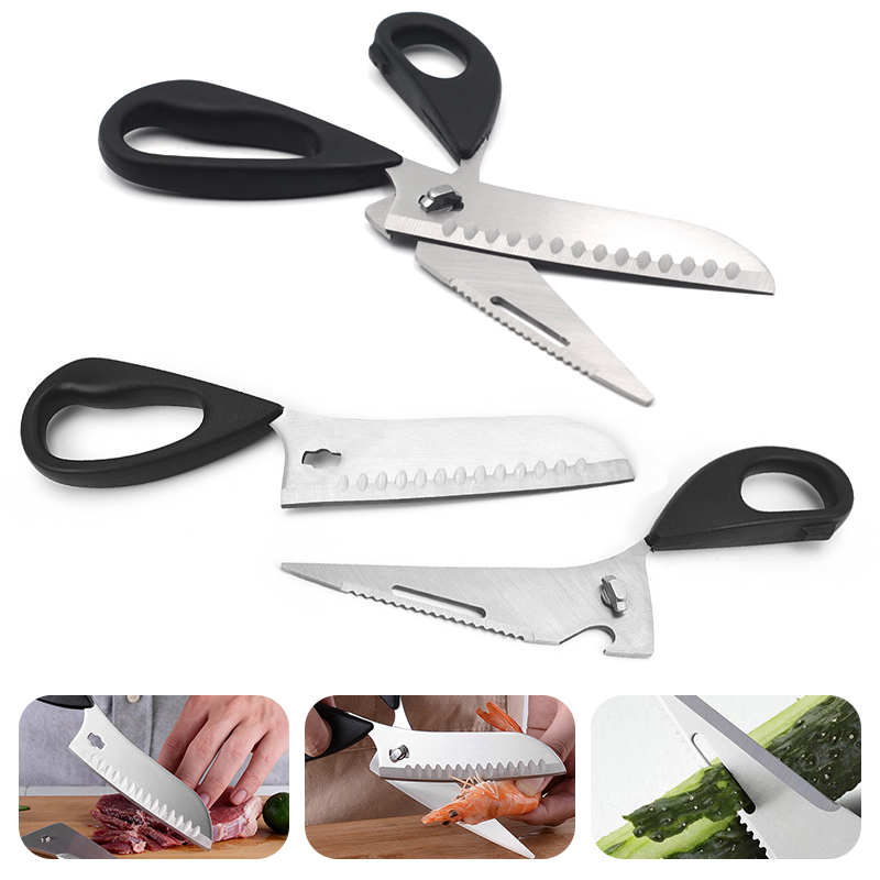 직수입 캠핑가위 다용도 멀티 칼 3in1 병따개 과도 식도(주방 요리 부엌 식당 분리형) 5,990원