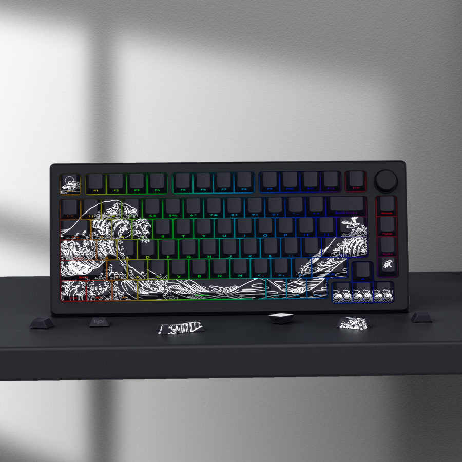 라나야 우키요에 측면각인 PBT 키캡 68 75 87 99 108배열 맞춤형 디자인 34,500원