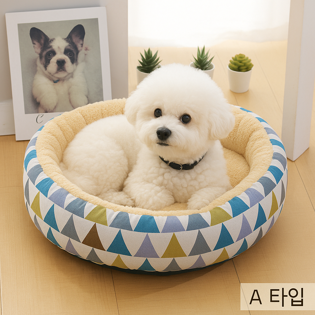 뉴디펫 반려동물 강아지방석 원형 쿠션, 마약 방석 멀티 22,410원