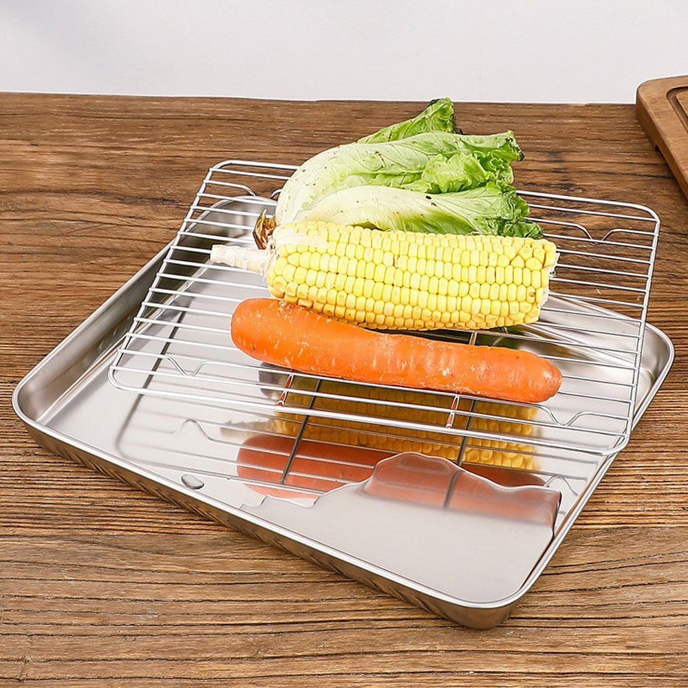 스텐 튀김망 트레이 2종 31x24cm 식힘망 str+71570qU 46,260원