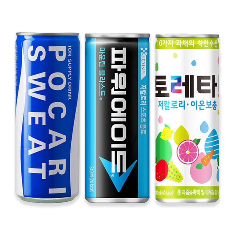 파워에이드 240ml 10캔 + 포카리스웨트 240ml 10캔 + 토레타 240ml 10캔, 이온음료 세트, 240ml 29,900원