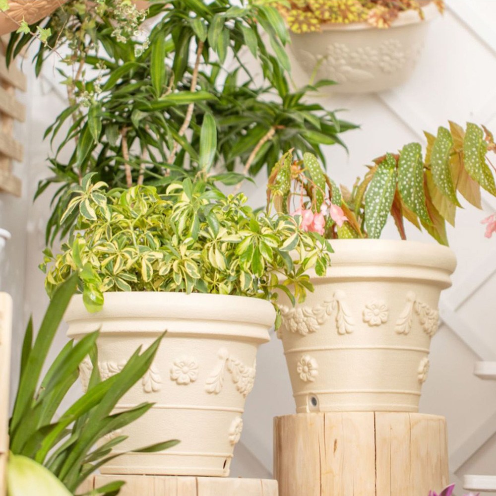 아침향기 유럽 토분스타일 저면관수 인테리어 수지 화분, 베이지, 1개 21,600원