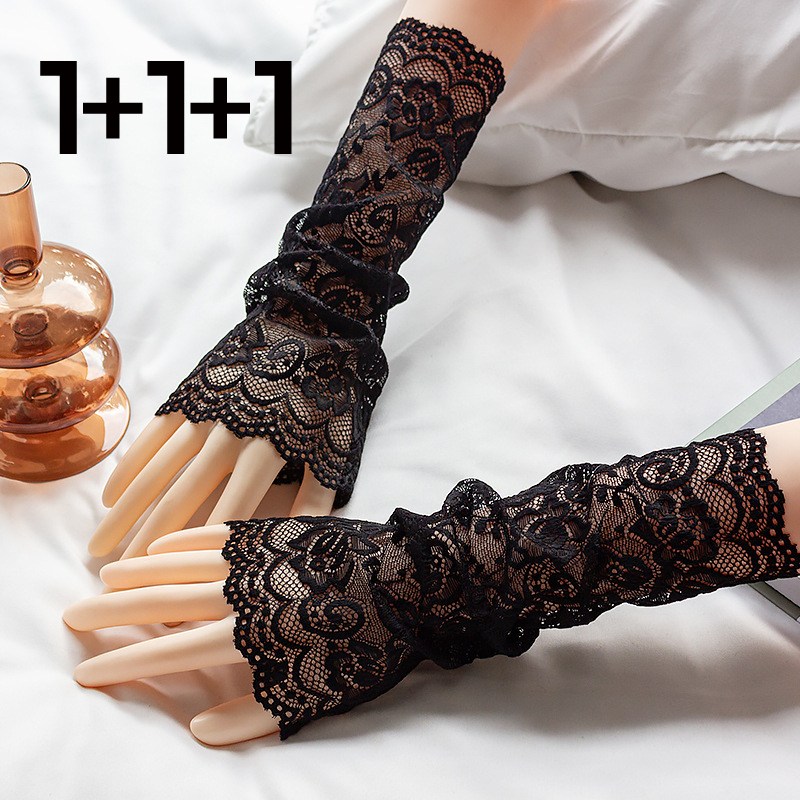 자외선차단장갑 나들이 등산 여행 30센티 레이스 팔 토시 1+1+1 10,900원