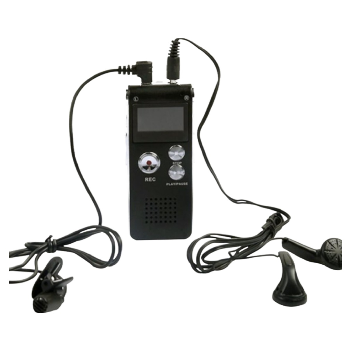 휴대용 녹음기 보이스레코더 고성능 음성 강의 녹음기 + 유선마이크 + 이어폰 jm222 스피커내장 도미노스토리, 단일색상 31,000원