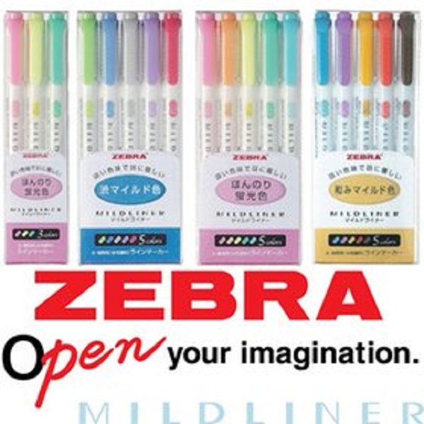 제브라/마일드라이너 3색 5색/파스텔 형광펜 6,000원