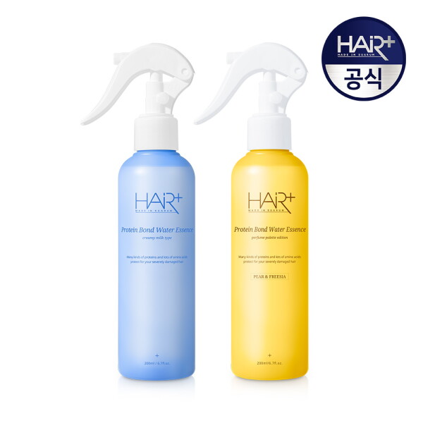 [헤어플러스] 단백질본드 워터 에센스 200ml + 퍼퓸 워터 에센스 헤어미스트 페어앤프리지아 200ml / 노워시 트리트먼트 39,800원