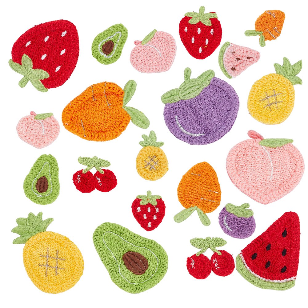 과일 모양 자수 패치 생기 있는 색상 장식 DIY 핸드메이드 의류 수선 수공예 소품 18,040원