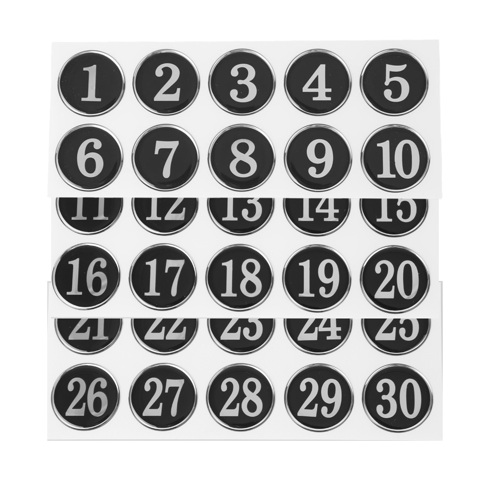 쿤스트마렌 원형 에폭시 테이블 락커 번호 스티커 13,980원