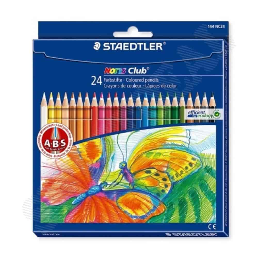 스테들러 노리스 클럽 색연필 24색 종이케이스 세트 (1개입) 전문가용색연필 나무색연필 7,400원