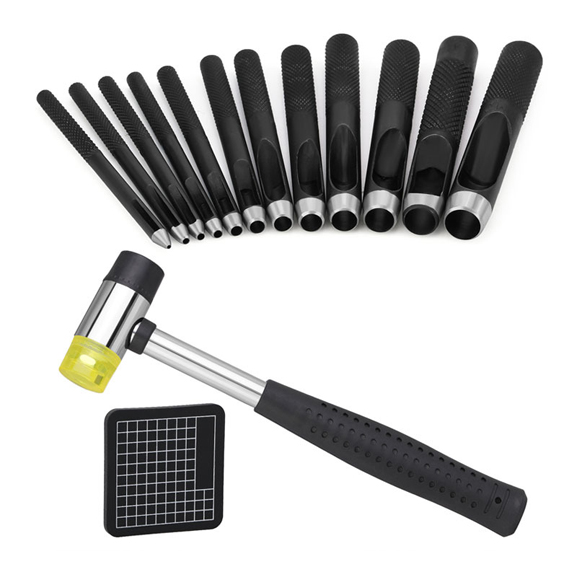 가죽 펀치 타공 원형 펀칭기 세트, 1세트, 혼합 24,900원