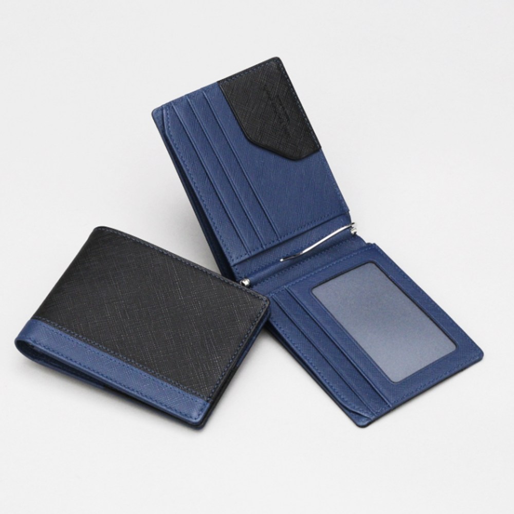 마뜨 사피아노 콤비 머니클립 지갑 블랙 스틸블루 w22041 66,000원