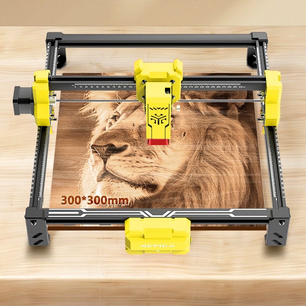 ACMER S2 7W 미니 커팅기 레이저 각인기 마킹기 금속 나무 아크릴 노랑 218,800원