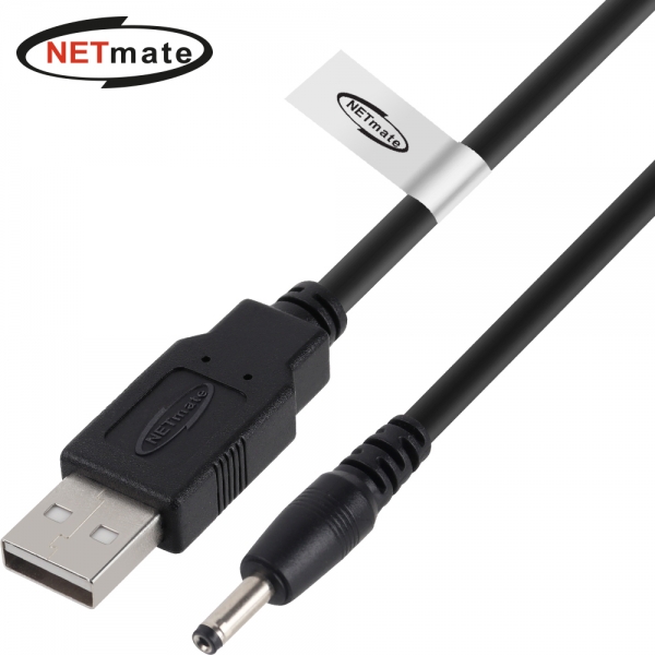 넷메이트 USB 전원 케이블 2m 3.5x1.4mm 1W NMC-UP142001B 외경3.5 내경1.35 DC 5V, 1개 1,700원