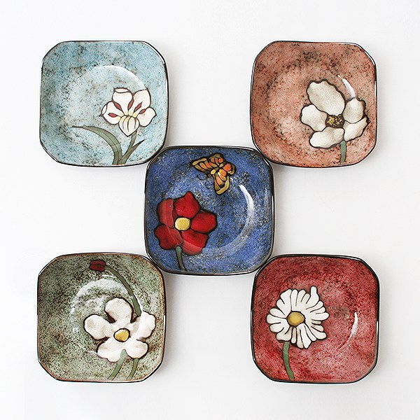 소담 핸드페인팅 도자기 팔각찬기 5P세트 반찬접시 전통찬기 사각접시 앞접시 28,900원