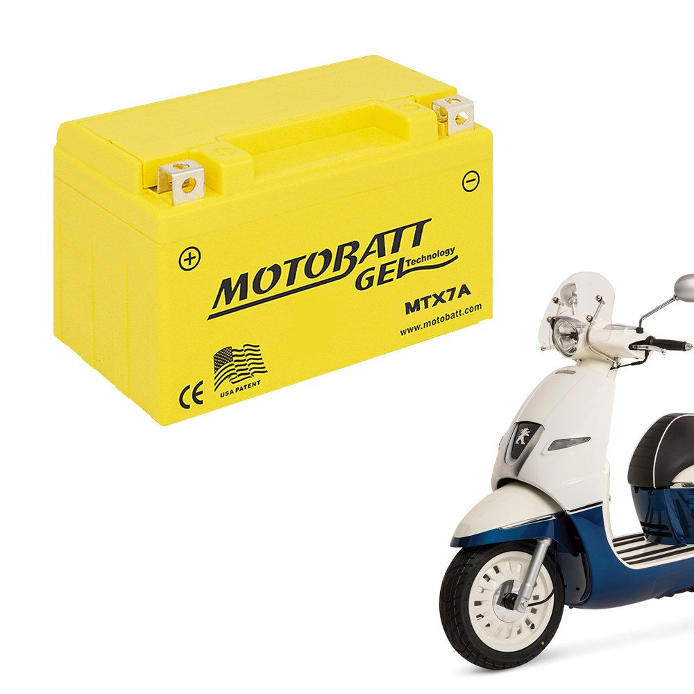 모토뱃젤 오토바이배터리 MTX7A 12V 7AH YTX7A-BS 밧데리, 1개, 푸조 장고125 62,340원