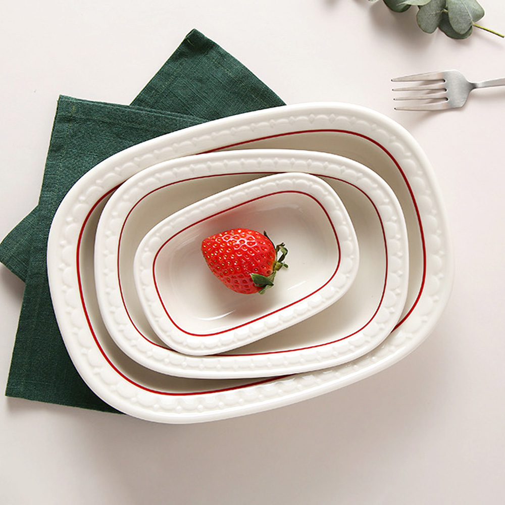 시라쿠스 쉐난고 카디날 도자기 둥근 직사각 볼 3size 택1, 1개, S 8,400원