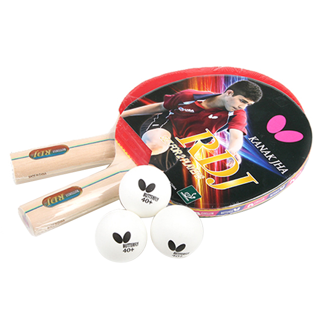 버터플라이 쉐이크핸드 라켓 RDJ 2p + 탁구공 3p 37,170원