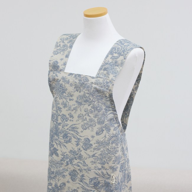 미니미 로즈 앞치마 플로리스트 공방 꽃집 뷰티샵 단체복 맞춤 여름 에이프런 집들이선물, 블루, 1개 19,900원