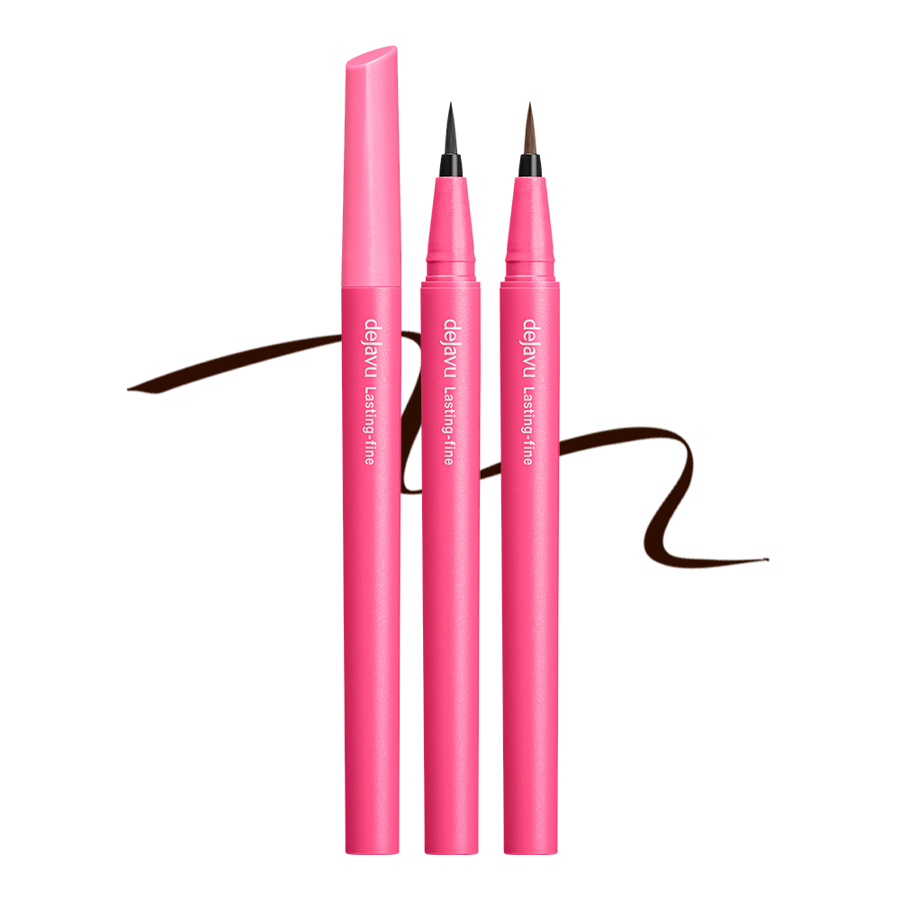 (공식) [2개입] 데자뷰 붓 펜 리퀴드 이지워셔블 아이라이너, 2개, 딥블랙+딥블랙 28,800원