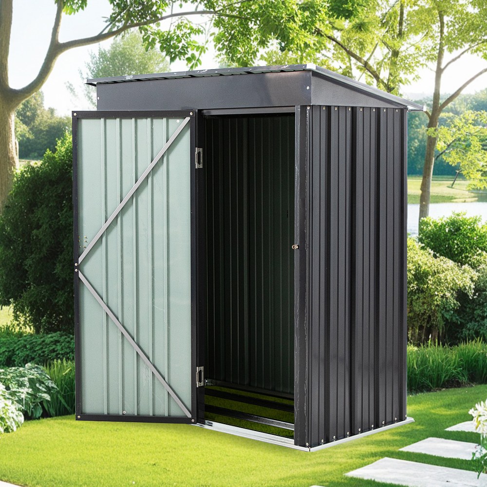 캐빈 하우스 조이 5X3 야외 창고 조립식 농막 전원 수납 정원 대형 정리함 농기구 캐비넷, 메탈그레이 171,000원