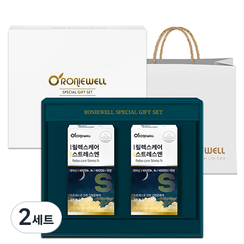 로니웰 릴렉스케어 스트레스엔 선물세트 + 쇼핑백, 2세트, 60정 52,000원