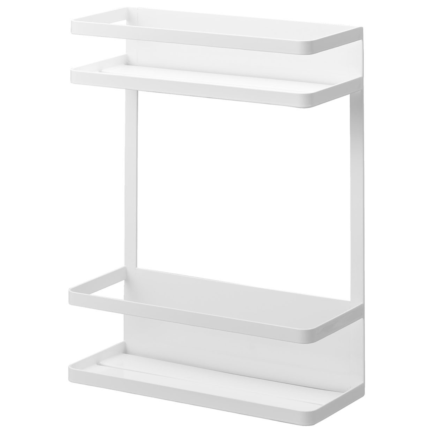 야마자키실업 자석형 세탁기 옆 걸이형 수납 다용도 접이식 제품 2단선반 타워 1800/1801, 화이트, 1개 47,300원