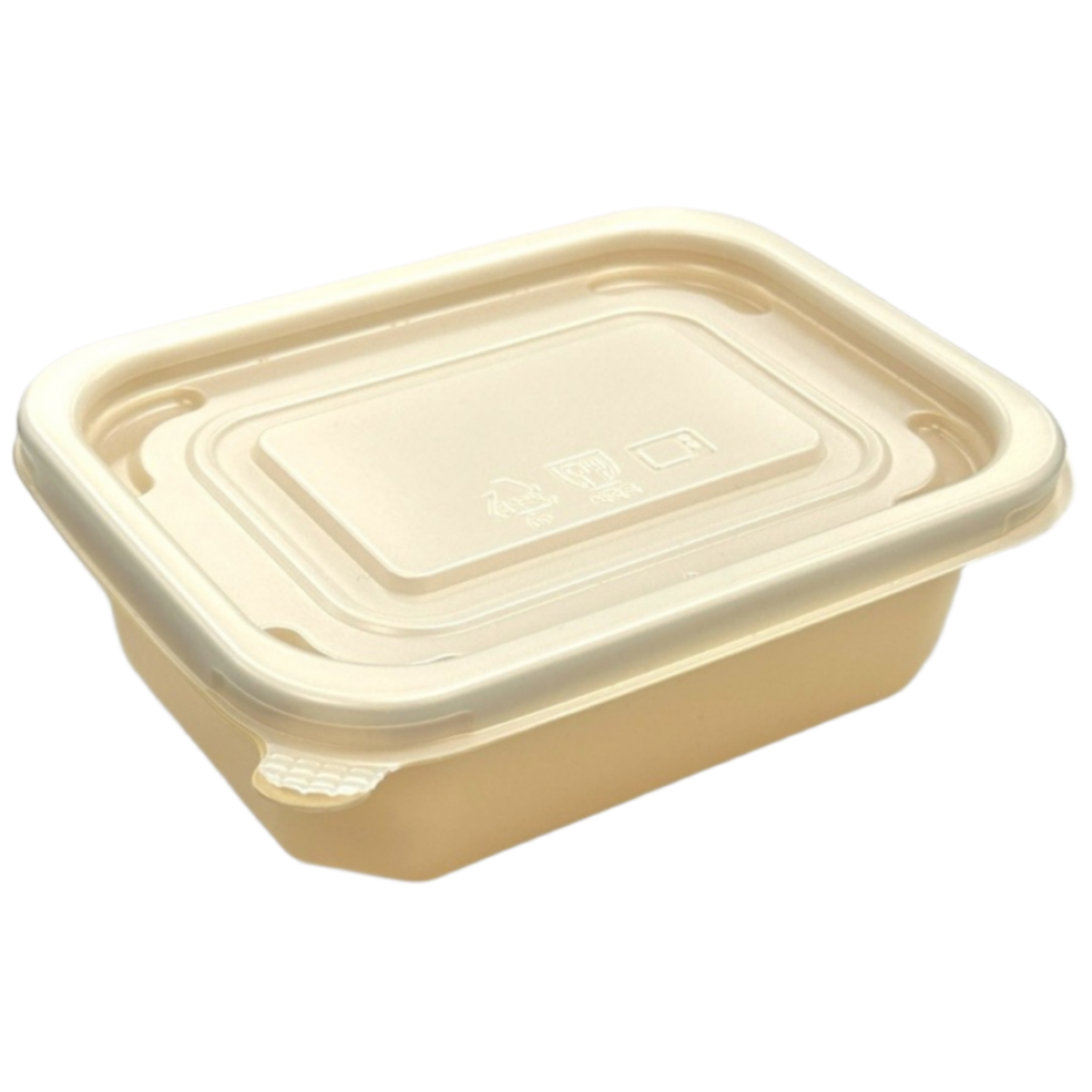 사각죽용기 반죽용기 베이지 600개세트 (소) 300ml, 600세트, 용기600+뚜껑600 145,550원