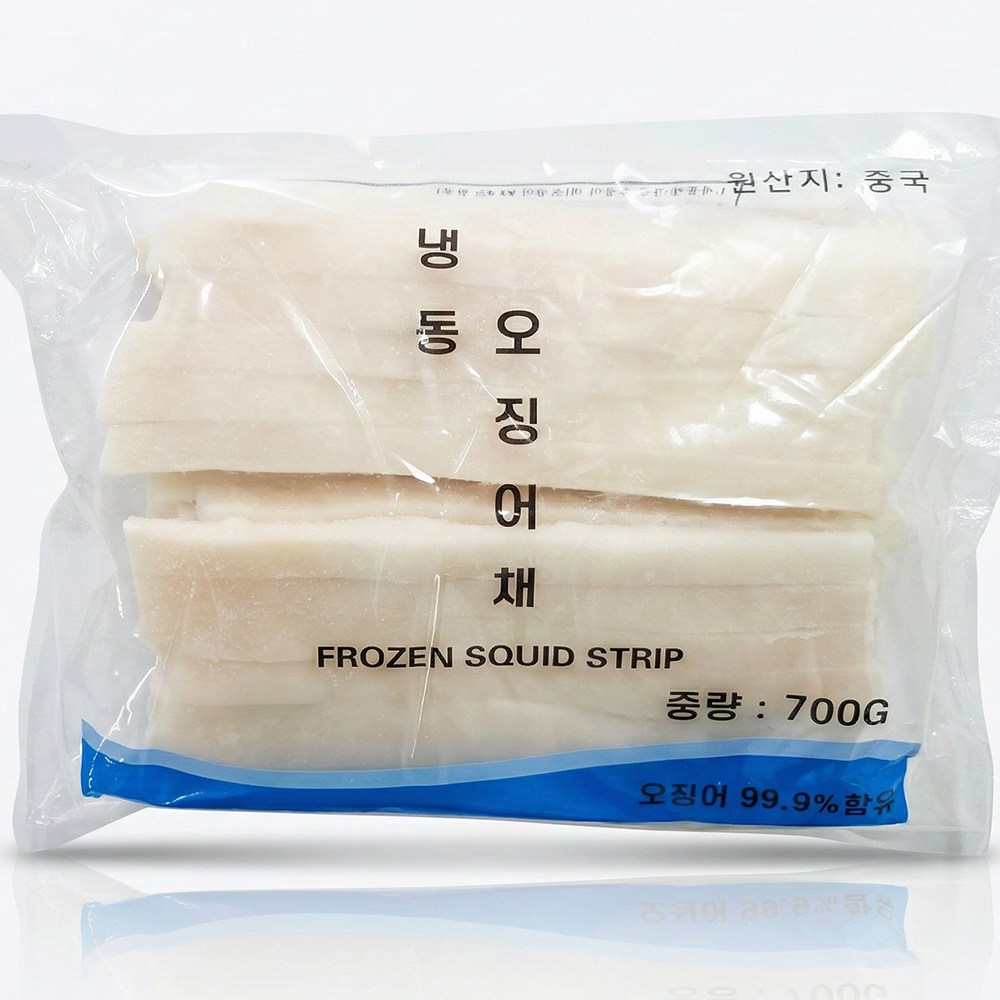 바다받아 오징어링, 오징어채 도매 업소용, 1박스, 오징어채 7kg(700gX10) 98,800원