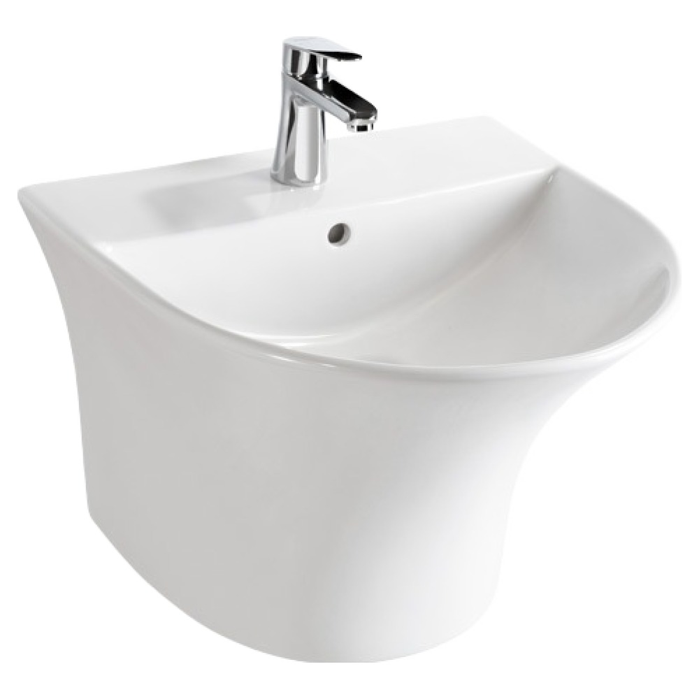 한샘바스 반다리 일체형 욕실 세면기 수전 미포함 PB-166H 방문설치, 화이트 250,000원