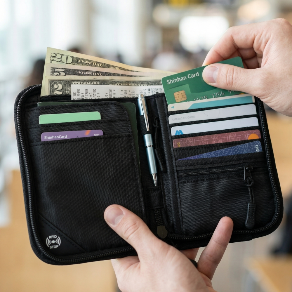 데이크 RFID 차단 안티스키밍 여권케이스 지갑, 현재가 26,500원