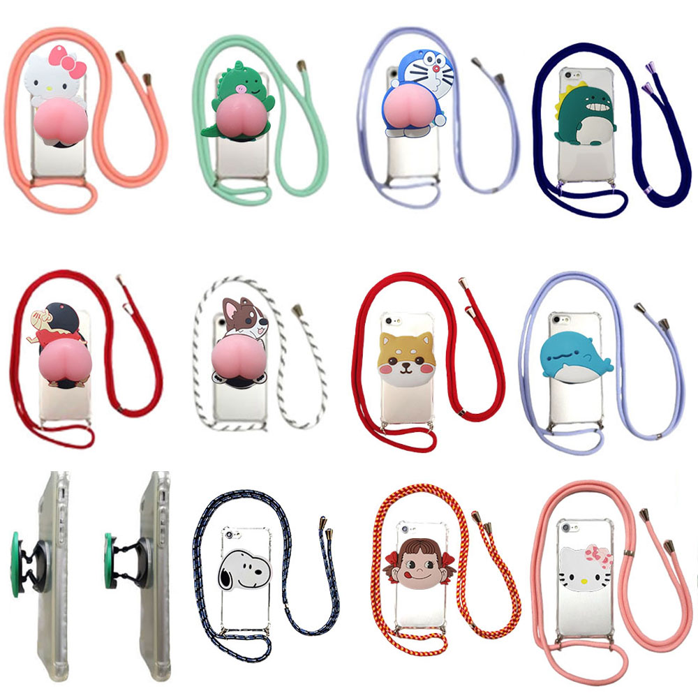 LG Q51 LM-Q510N 투명 실리콘 젤리 스마트톡 폰그립톡 목걸이 스트랩 세트 핸드폰 케이스 CL폰커버ER 8,500원