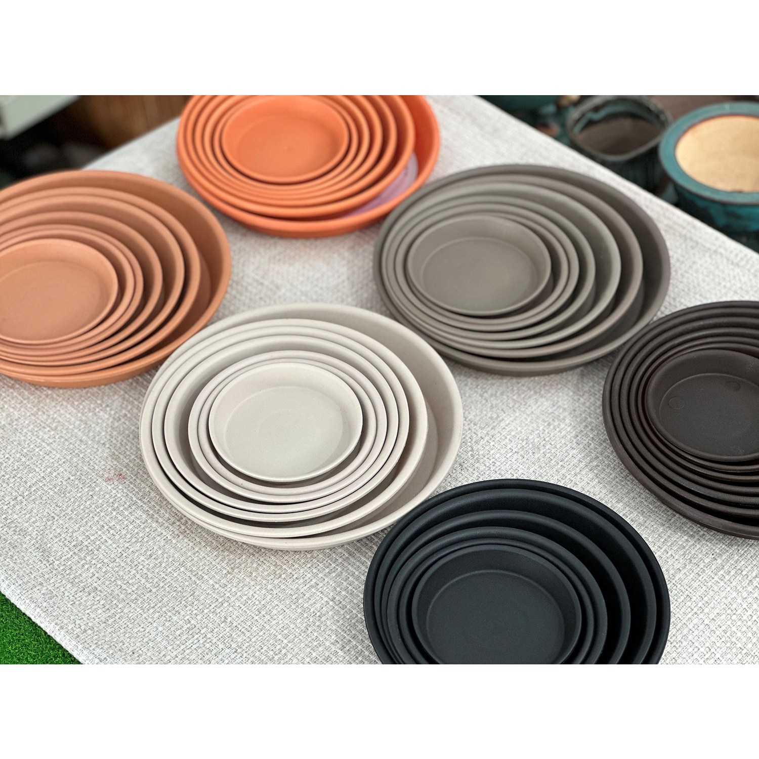 정겨운화분집 동그라미 플라스틱 화분 물받침, 원형 5,000원