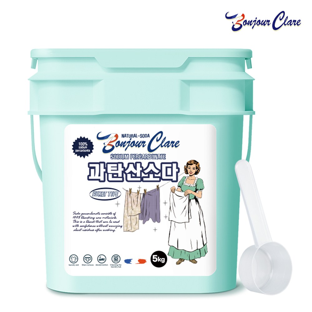 봉쥬르끌레어 과탄산소다 프렌치프리미엄  버킷 5kg 1개 / 표백제 다목적세정제 11,260원