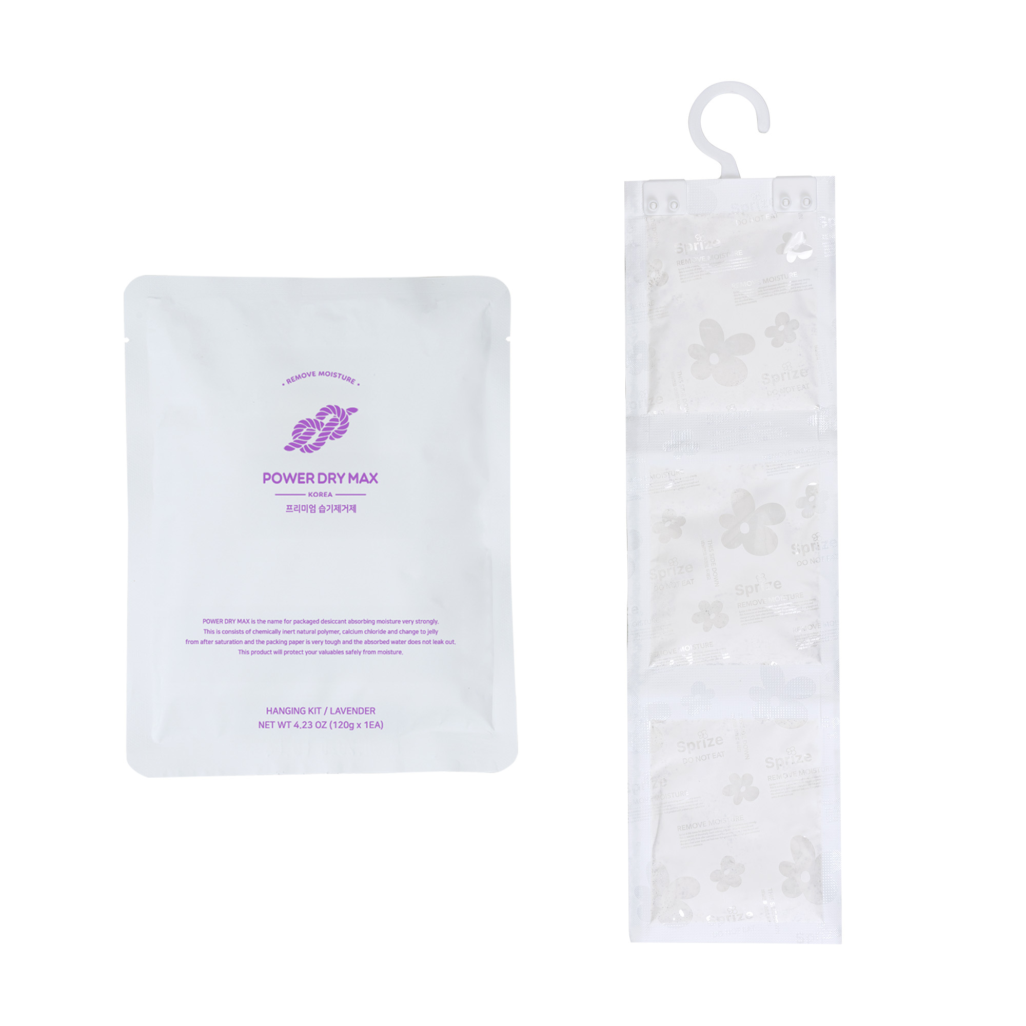 새남맥스(서프라이즈) 향기나는제습제 개별포장 옷걸이형 1팩 라벤더향, 1개, 120g 3,600원