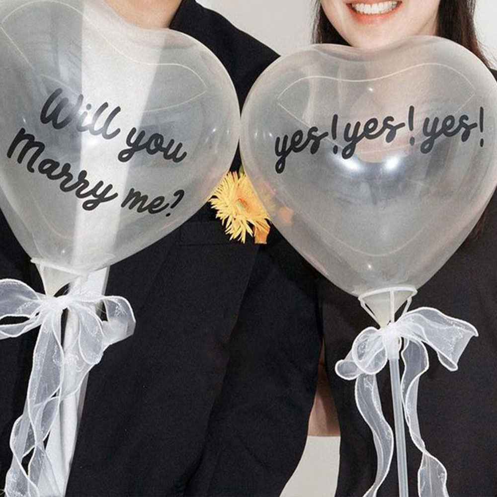 웨딩촬영 풍선 웨딩촬영 소품 하트풍선 메리미 프로포즈 이벤트, 1세트 10,900원
