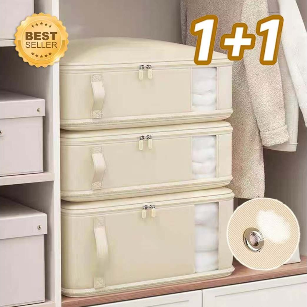 오웨테 프리미엄 숨쉬는 초대형 이불 압축 파우치, 라이트베이지, 2개 20,590원