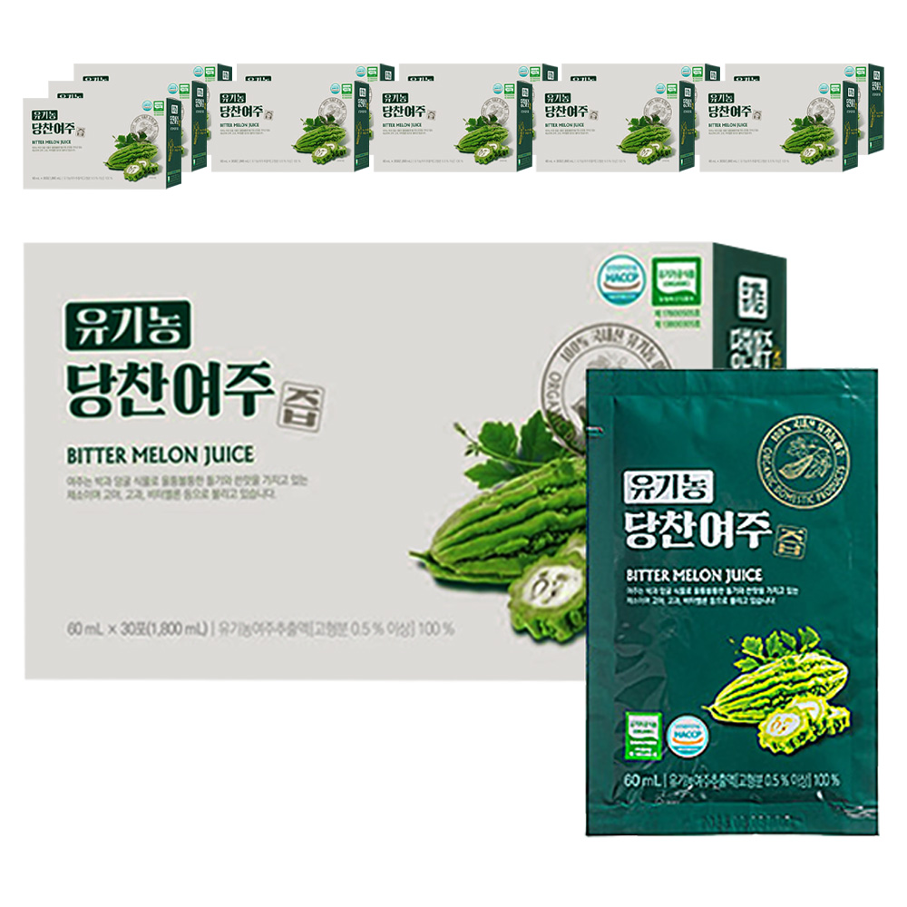 지비엠에스 국내산 유기농 당찬 여주즙, 1.8L, 12개 207,000원