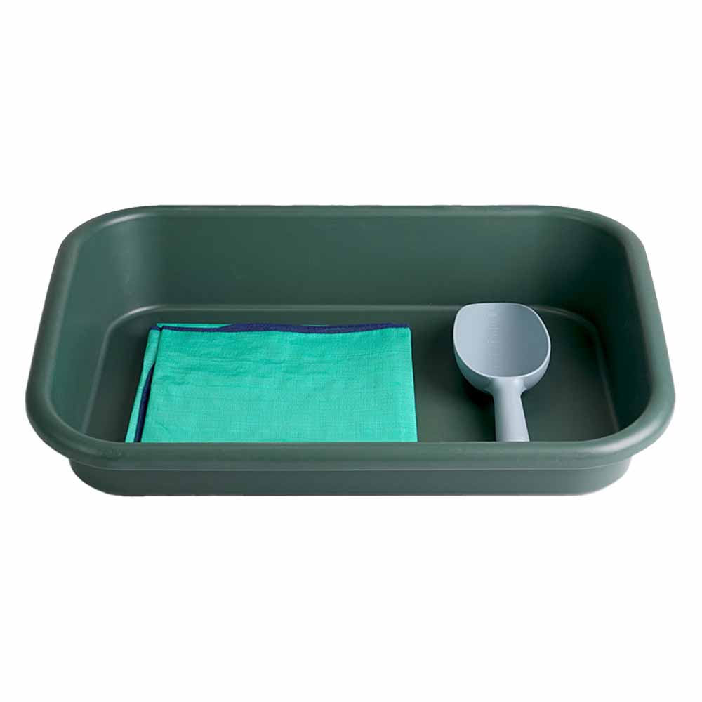 morningscent 원예도구 홈가든 저면관수 트레이 + 보호매트 + 모종삽 다기능 분갈이판 3종 진한 녹색 세트 21,120원