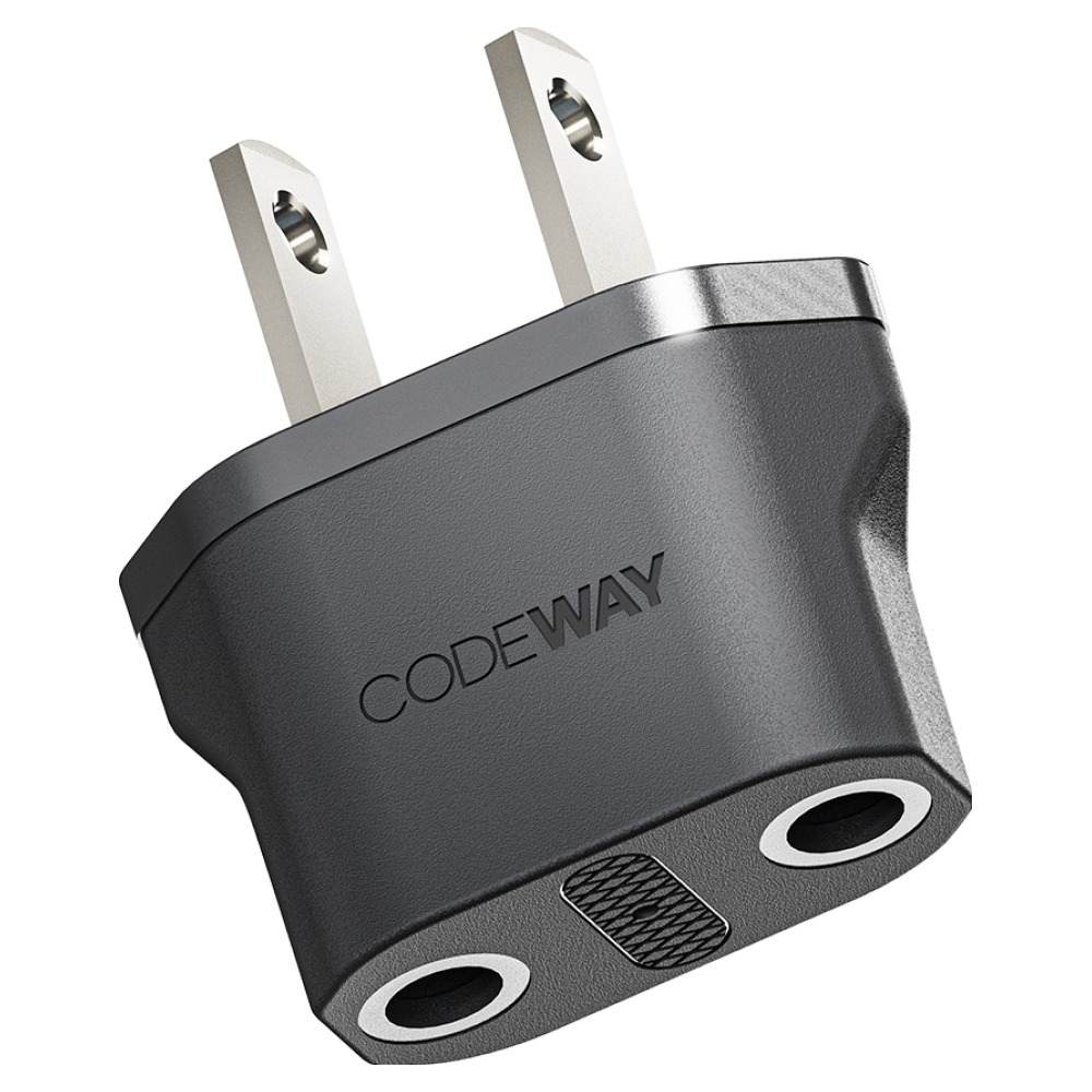 코드웨이 돼지코 220V 변환 110V 플러그 여행용 어댑터 블랙 35x40mm, 40mm, 블랙, 1개 4,010원