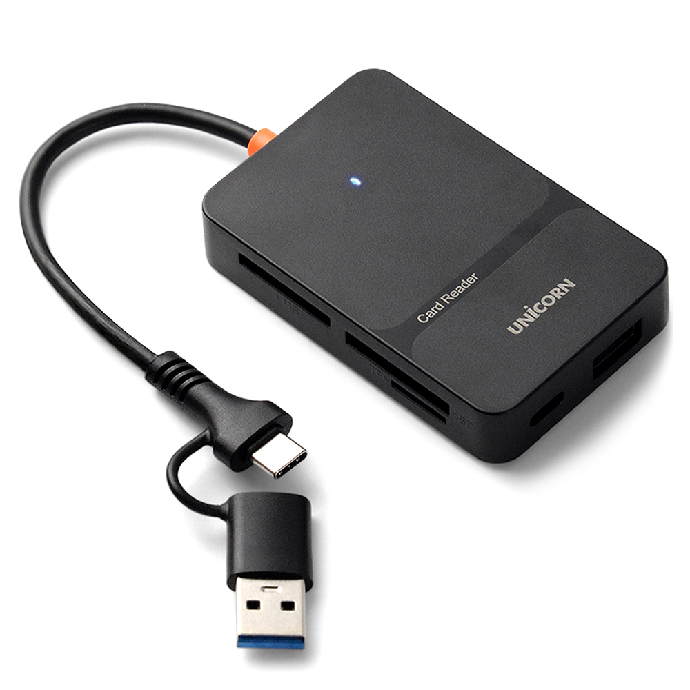 유니콘 USB 통합 멀티 6in1 USB 3.2 Gen1 C 앤 A타입 듀얼컨넥터 카드리더기 15,650원