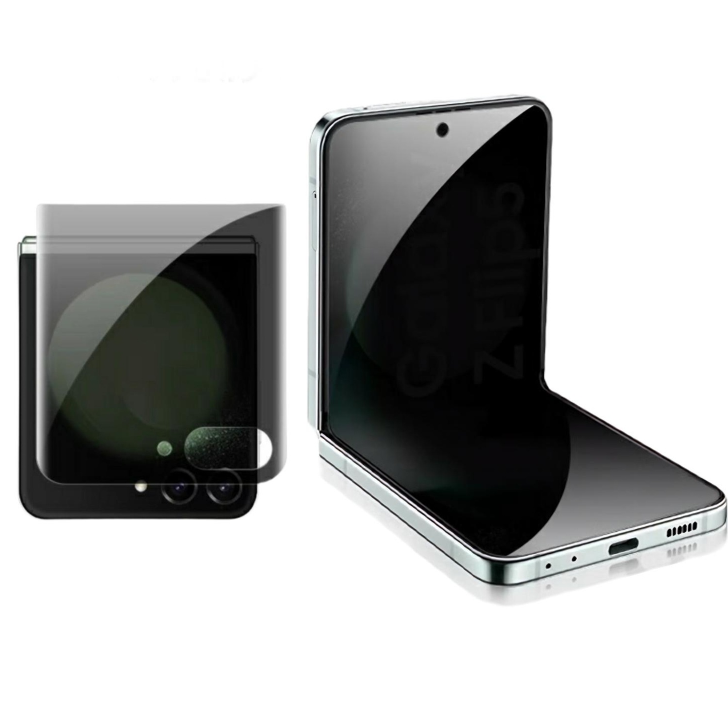 갤럭시 Z플립5 내구성 지문방지 30도 옆에서 안보이는 액정보호필름(내면+전면) 12,020원