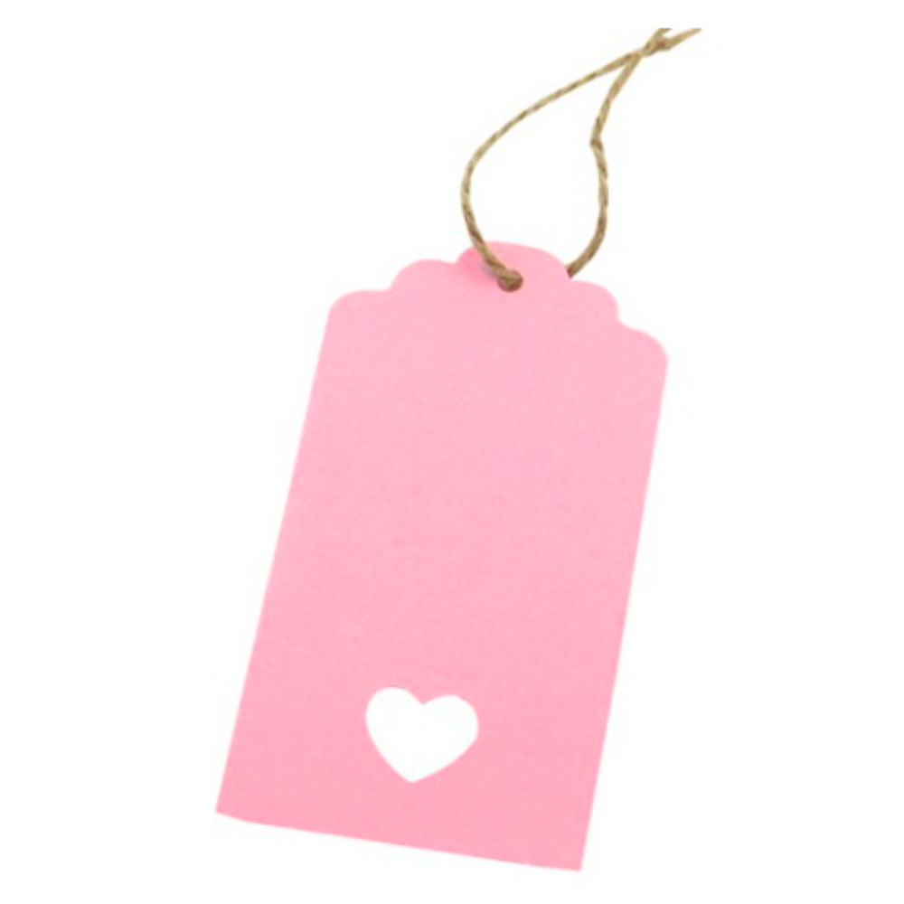 도나앤데코 미르 빈티지풍 하트펀칭 태그 핑크 98p + 크라프트 마끈 10m 101,380원