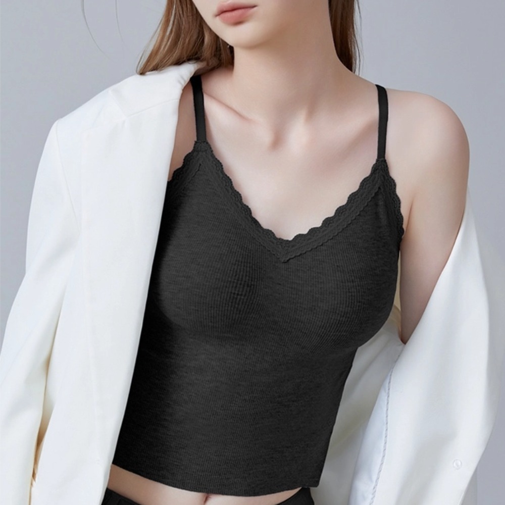 브라 탑 일체형 레이스 끈나시 | 발란스핏 여성나시 11,900원