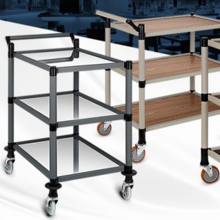 고급형 3단 이동식 조리대 빈티지 웨건 트롤리 카트 348,550원