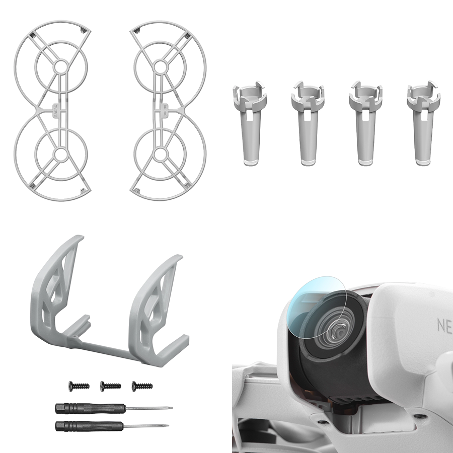 DJI 네오 필수 프로텍터 액세사리 키트 / 프로펠러 가드 + 랜딩 기어 + 짐벌 범퍼 + 렌즈 강화유리 필름 세트 악세사리 NEO 드론 8,550원