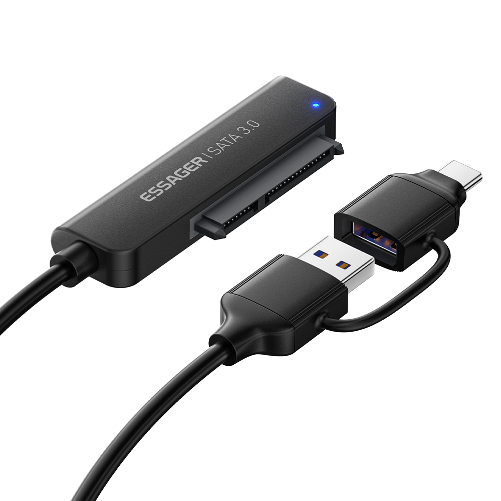 Essager 2.5형 HDD/SSD듀얼 컨버터 USB3.0 A+C타입 to SATA 케이블 14,900원
