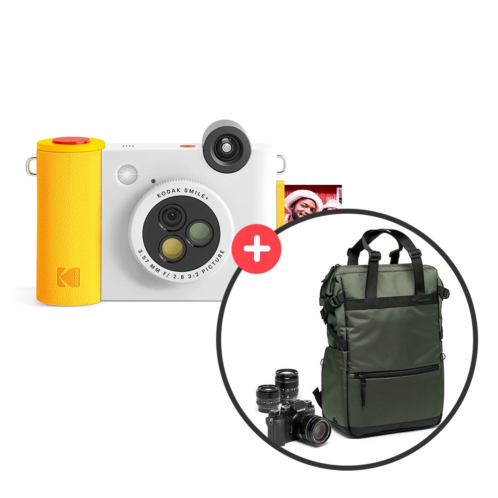 코닥 즉석 카메라 포토 프린터 레트로 카메라 스마일 플러스 + 맨프로토 카메라 백팩 240,000원