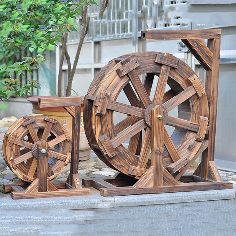 연못 물레방아 조경 인테리어 분수대 정원 야외 분수 폭포 장식품 인공 대형 마당 가습기, 150cm 950,600원