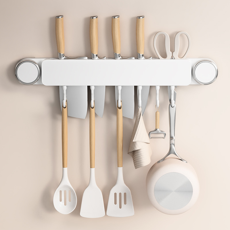 KOEWEI 무타공 이동식 주방 후크행거 화이트 흡착형 9,930원