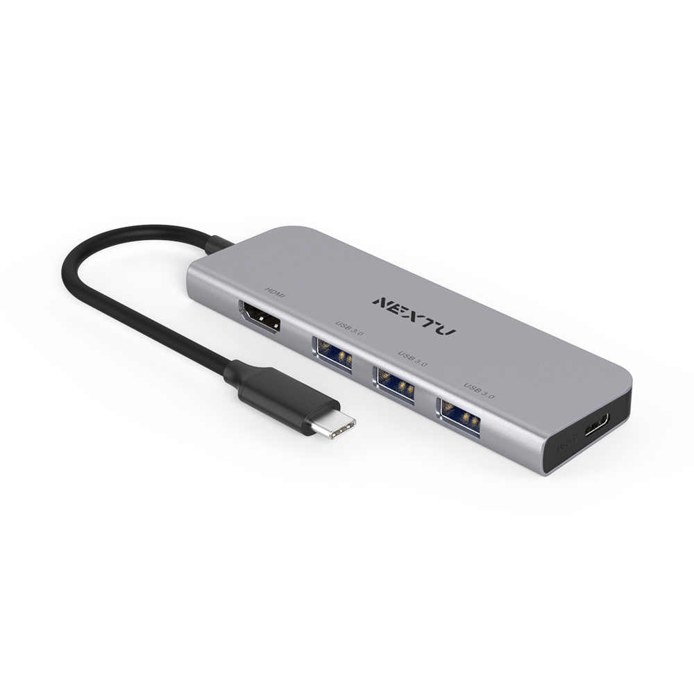 넥스트유 NEXT-2274TCH-4K USB-C TO HDMI 5포트 멀티허브 19,900원